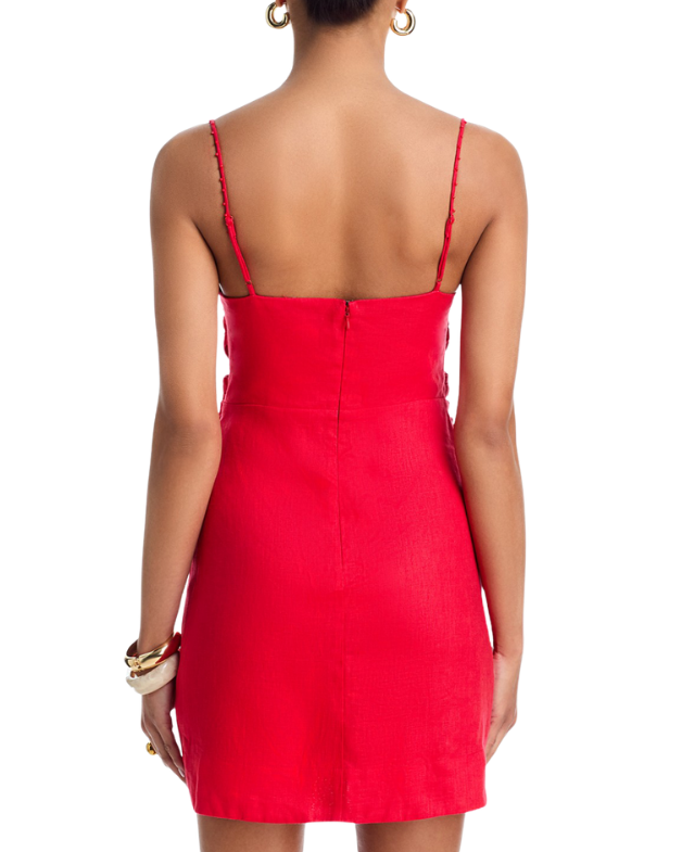 Red Flower Petal Dress