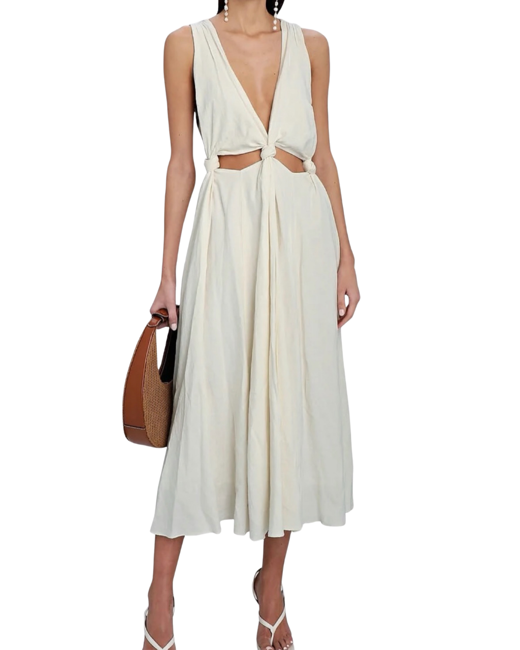 White Cutout Dress