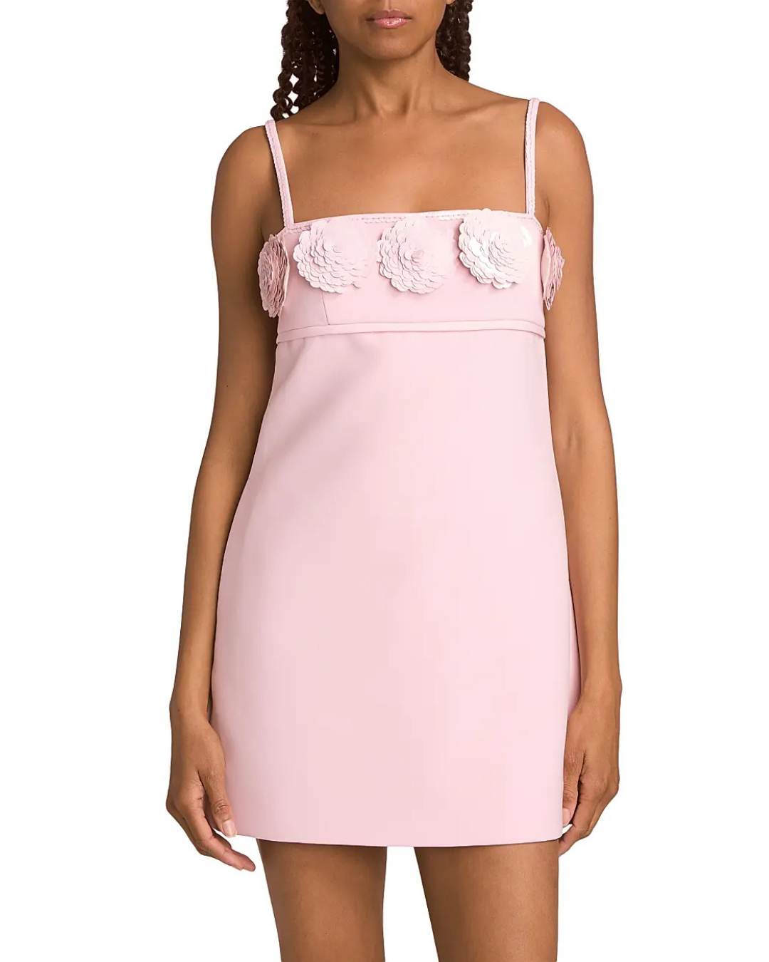 Sequin Flower Mini Dress