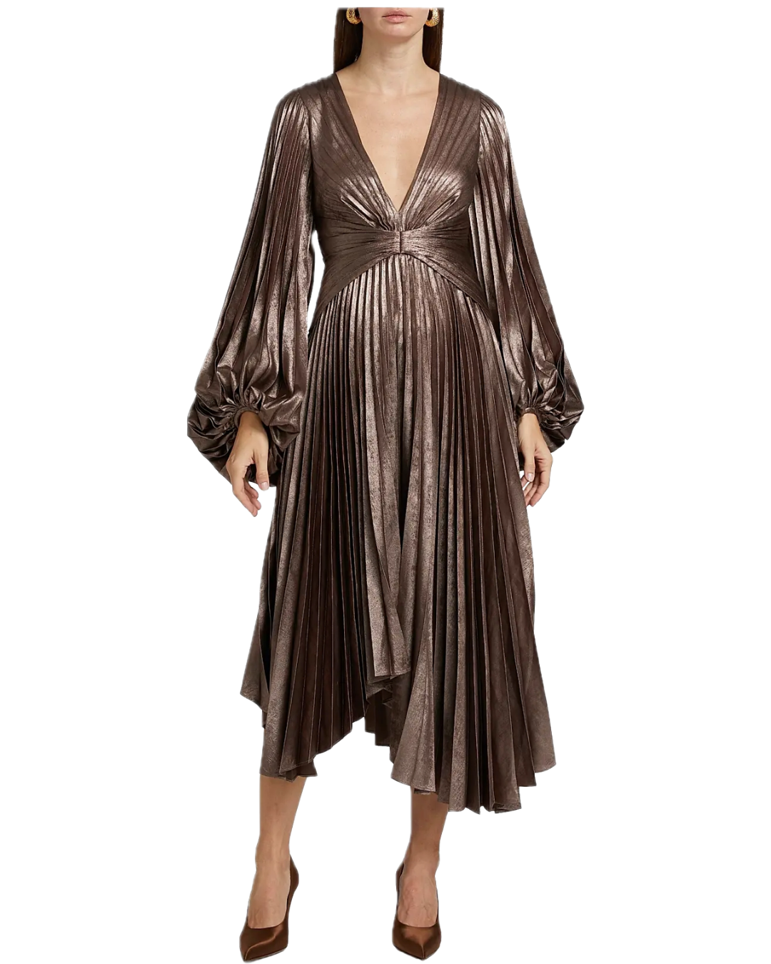 Palms Pleated Dress