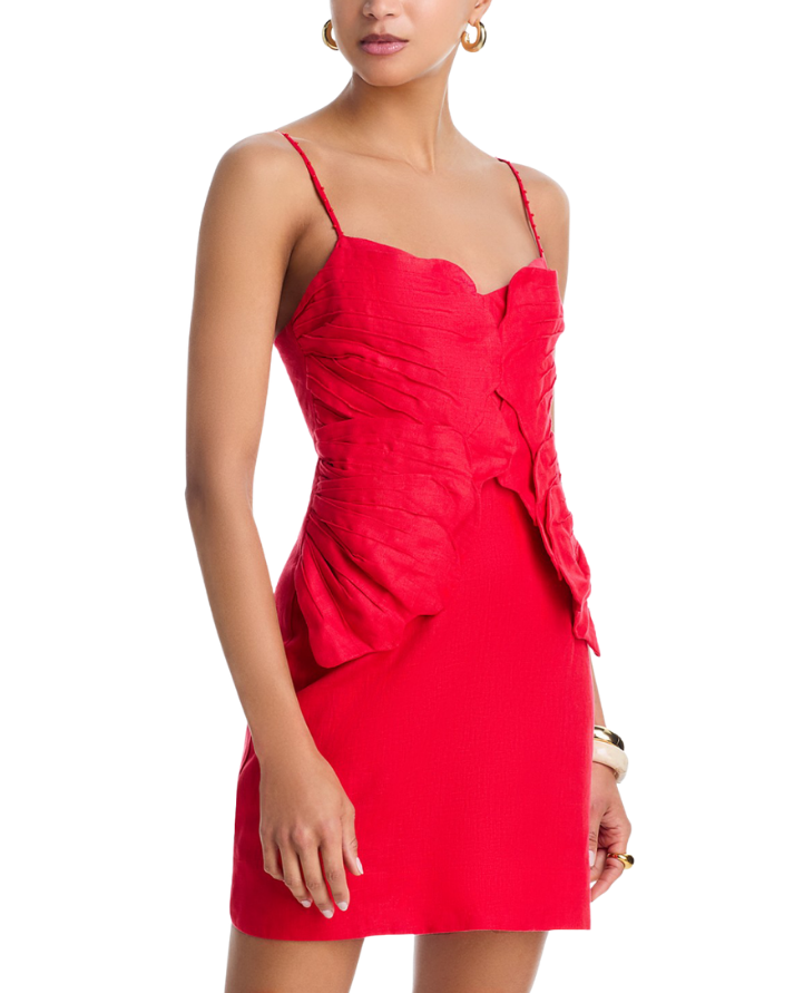 Red Flower Petal Dress