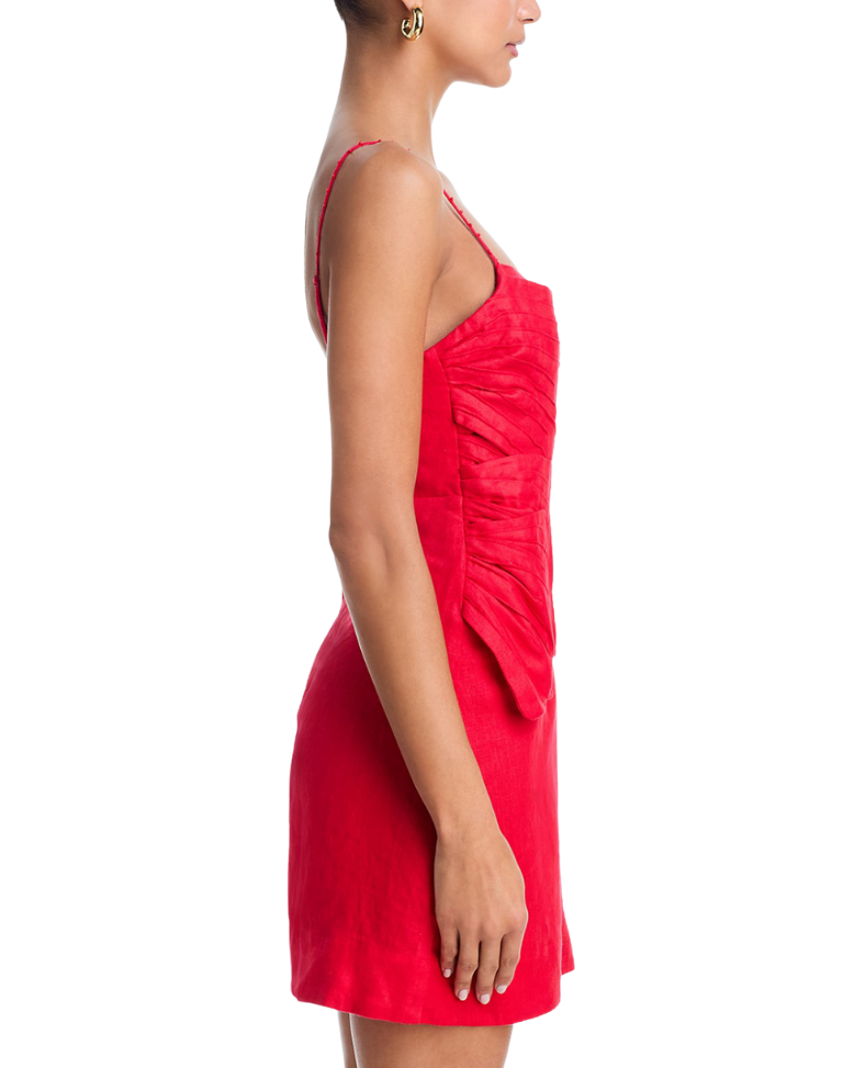 Red Flower Petal Dress