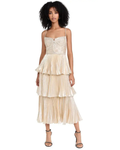 Metallic Tiered Dress