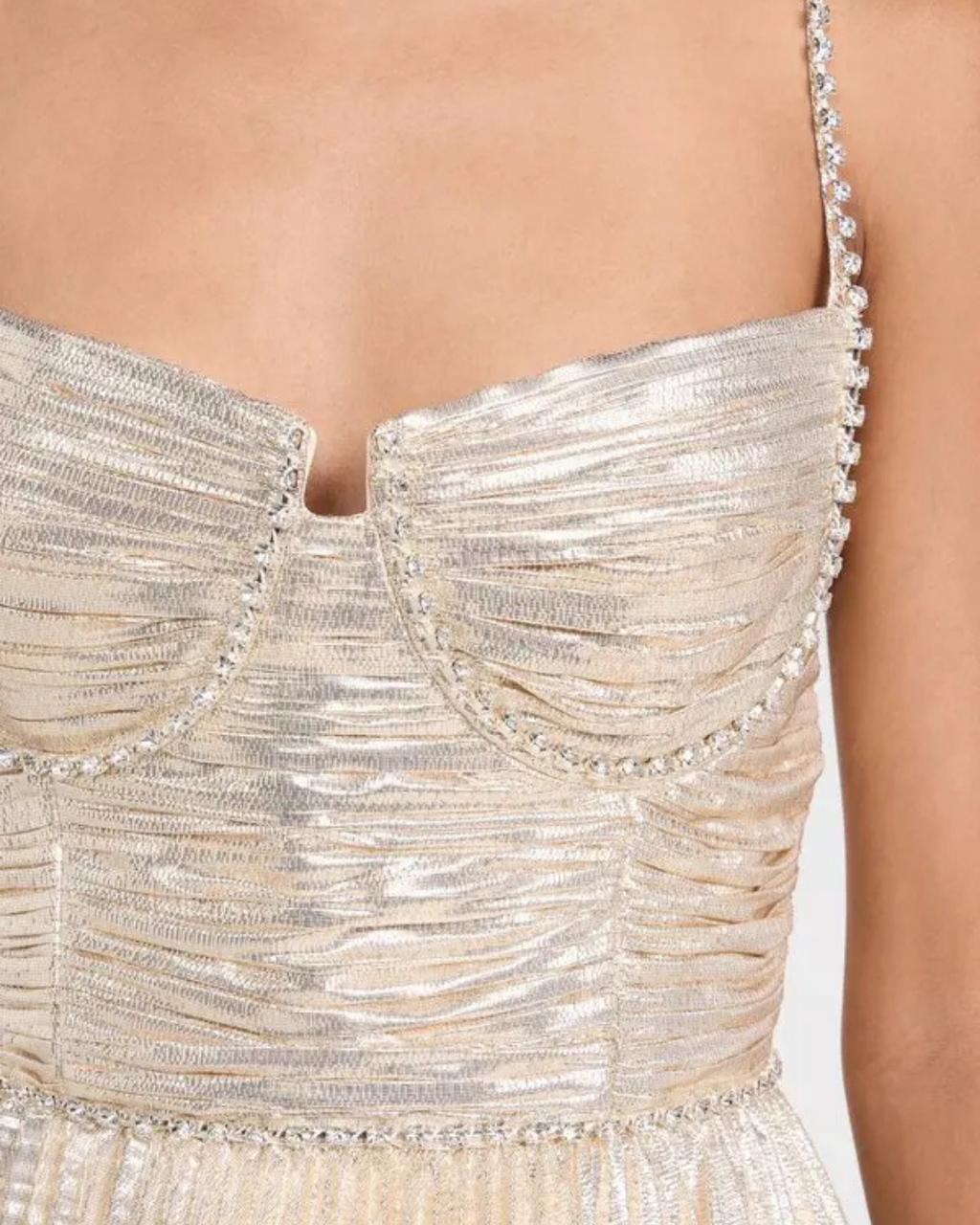 Metallic Tiered Dress